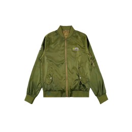 Customized military green men's baseball jacket, metal zipper, snap button flap, airplane jacket, arm zipper pocket design, 100% polyester Z636 Customized military green men's baseball jacket, metal zipper, snap button flap, airplane jacket, arm zipper pocket design, 100% polyester Z636